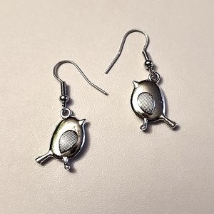 Bird Earrings Double side charm Zinc Alloy EB